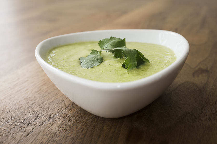Courgette and tahini lime dip