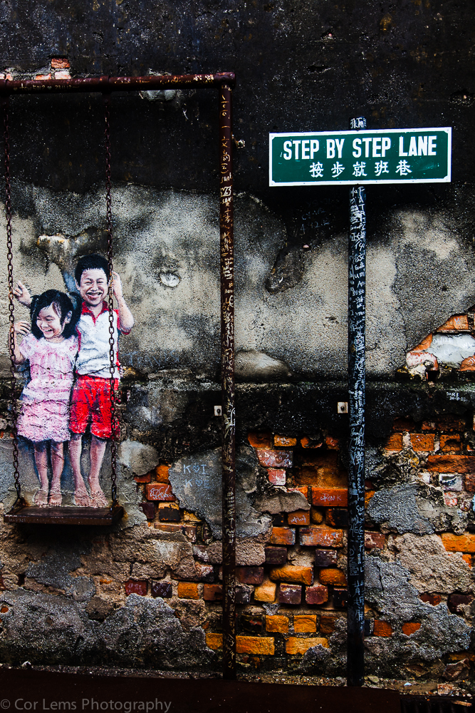 Step by Step Lane streetart