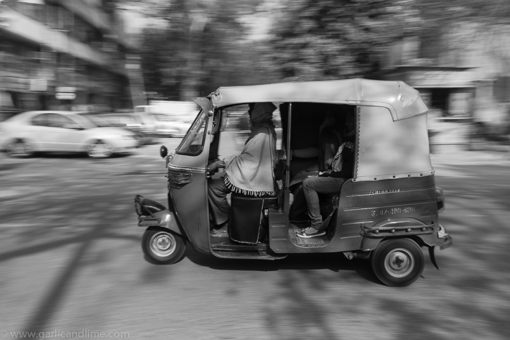 An "auto" in Vasant Vihar, New Delhi, India (February 2012)