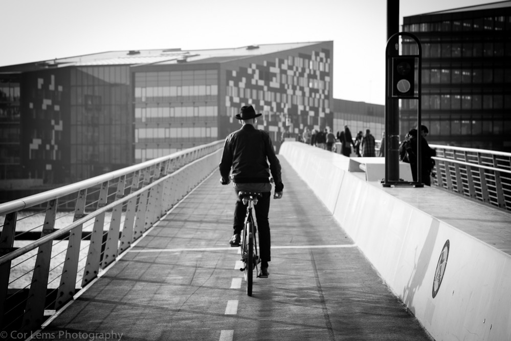 Biking in Copenhagen, Denmark