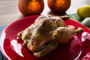 roast chicken with lemon and garlic