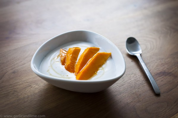 Coconut Yoghurt with Mango and Honey