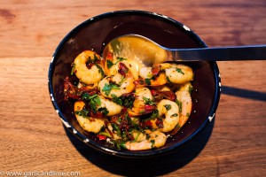 Prawns in chilli garlic oil