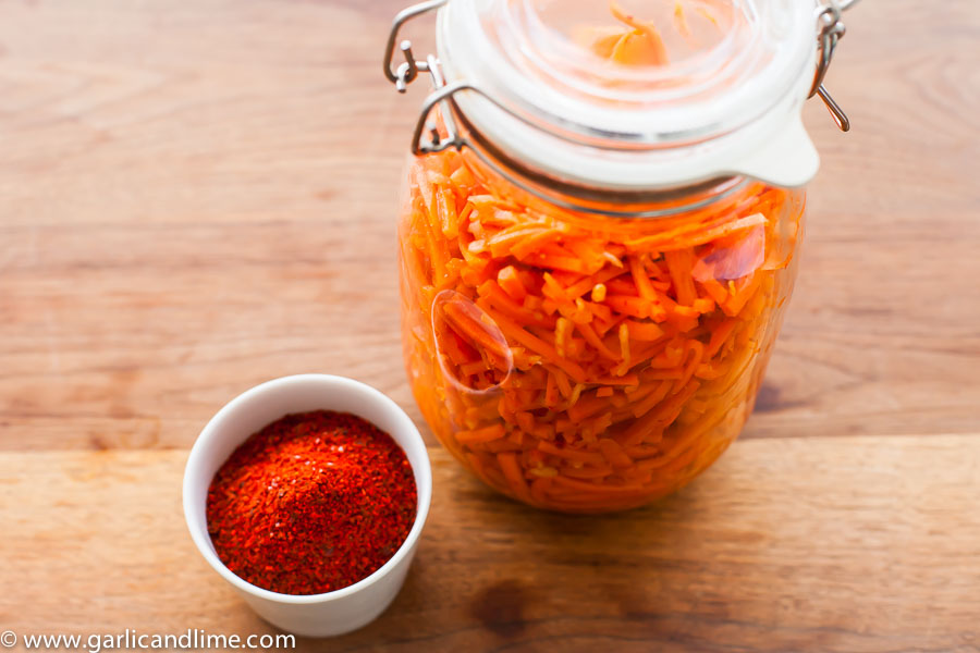 Homemade Korean Carrot Kimchi